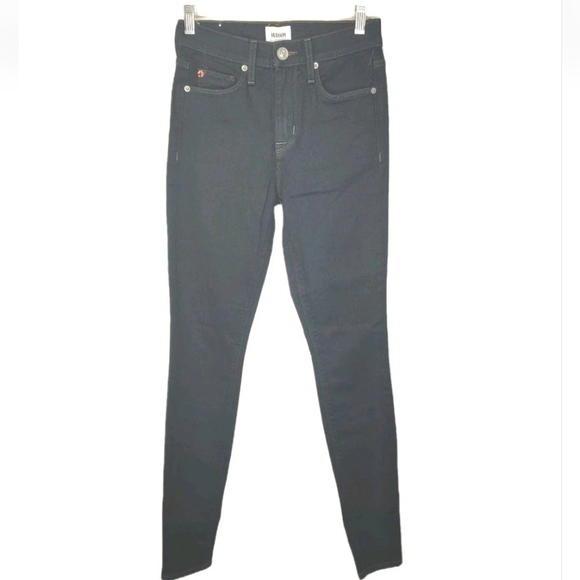 Hudson Blair Super Skinny Jeans Woman 24 High Rise Dark Blue Stretch Denim Nwt - Picture 1 of 10